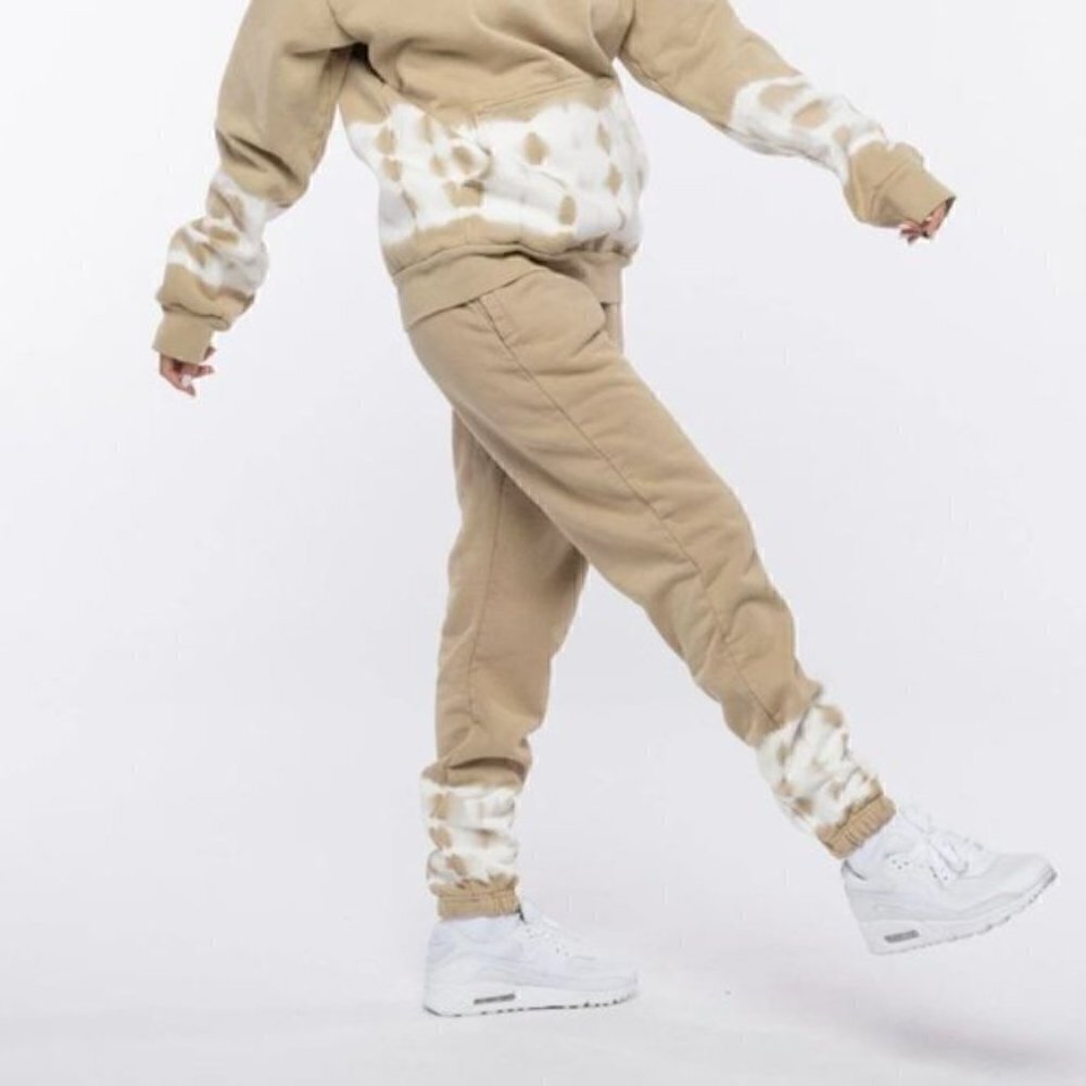 Talentless Tan Tie Dye Jogger Sweatpants L